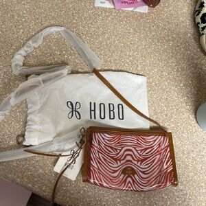 HOBO Red and Brown Patterned Women's Bag